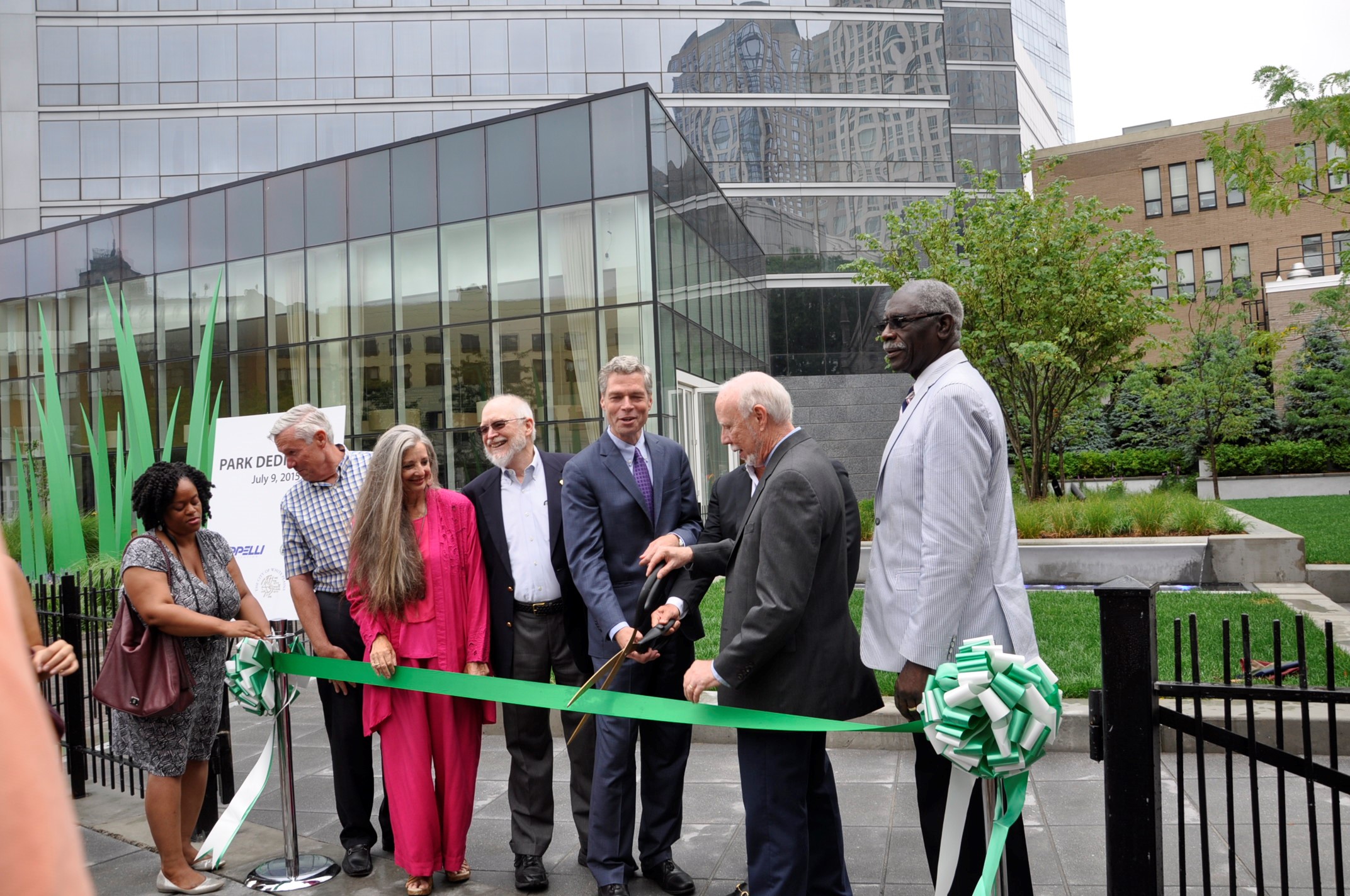 Main Street Parklet Ribbon Cutting Ceremony July 9